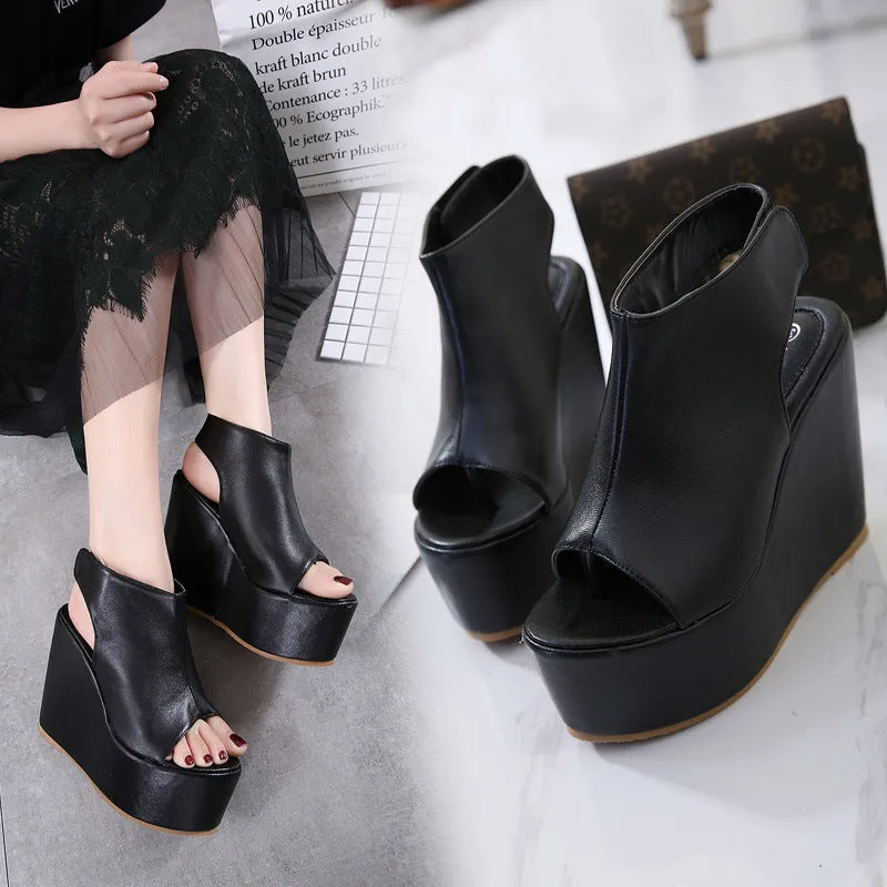 Stylish wild wedge sandals