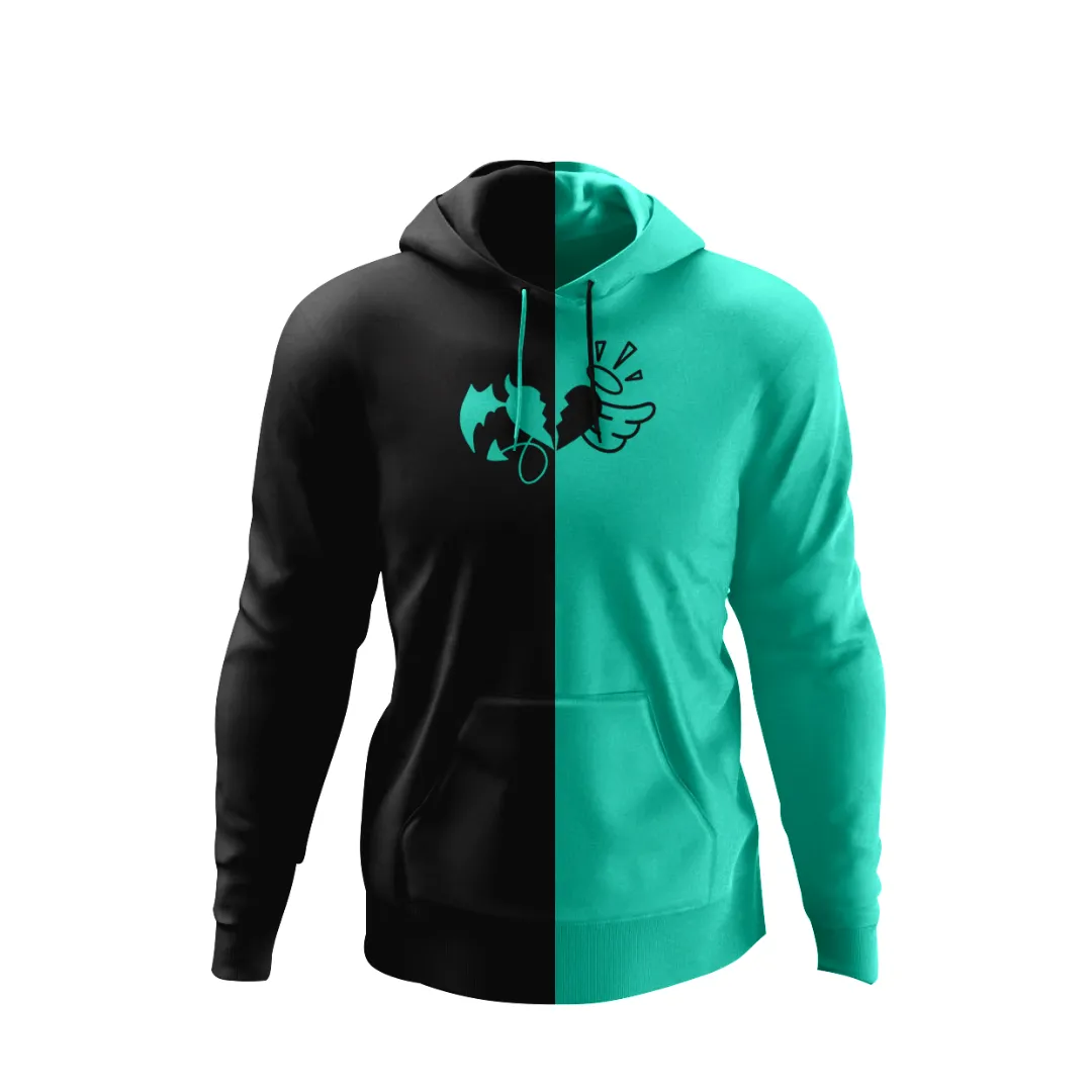 Teal Split hoodie