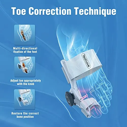 Tech Love Bunion Corrector - Orthopedic Toe Straightener for Women and Men