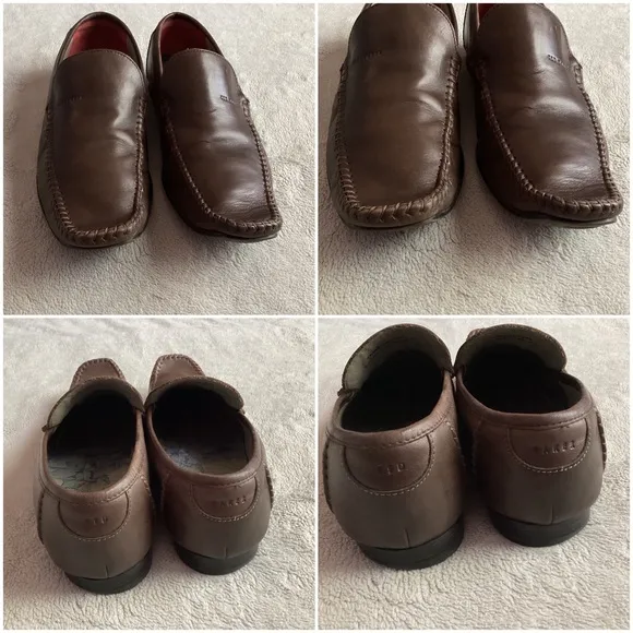 Ted Baker London Men's Bly Leather Venetian Loafer Flats Brown Sz 7