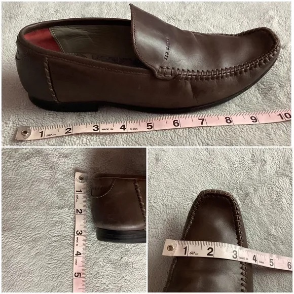 Ted Baker London Men's Bly Leather Venetian Loafer Flats Brown Sz 7