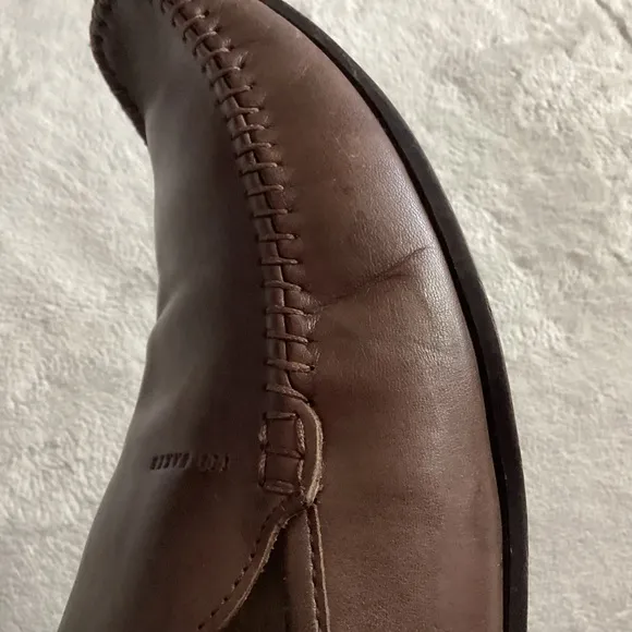 Ted Baker London Men's Bly Leather Venetian Loafer Flats Brown Sz 7