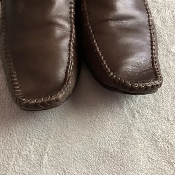 Ted Baker London Men's Bly Leather Venetian Loafer Flats Brown Sz 7