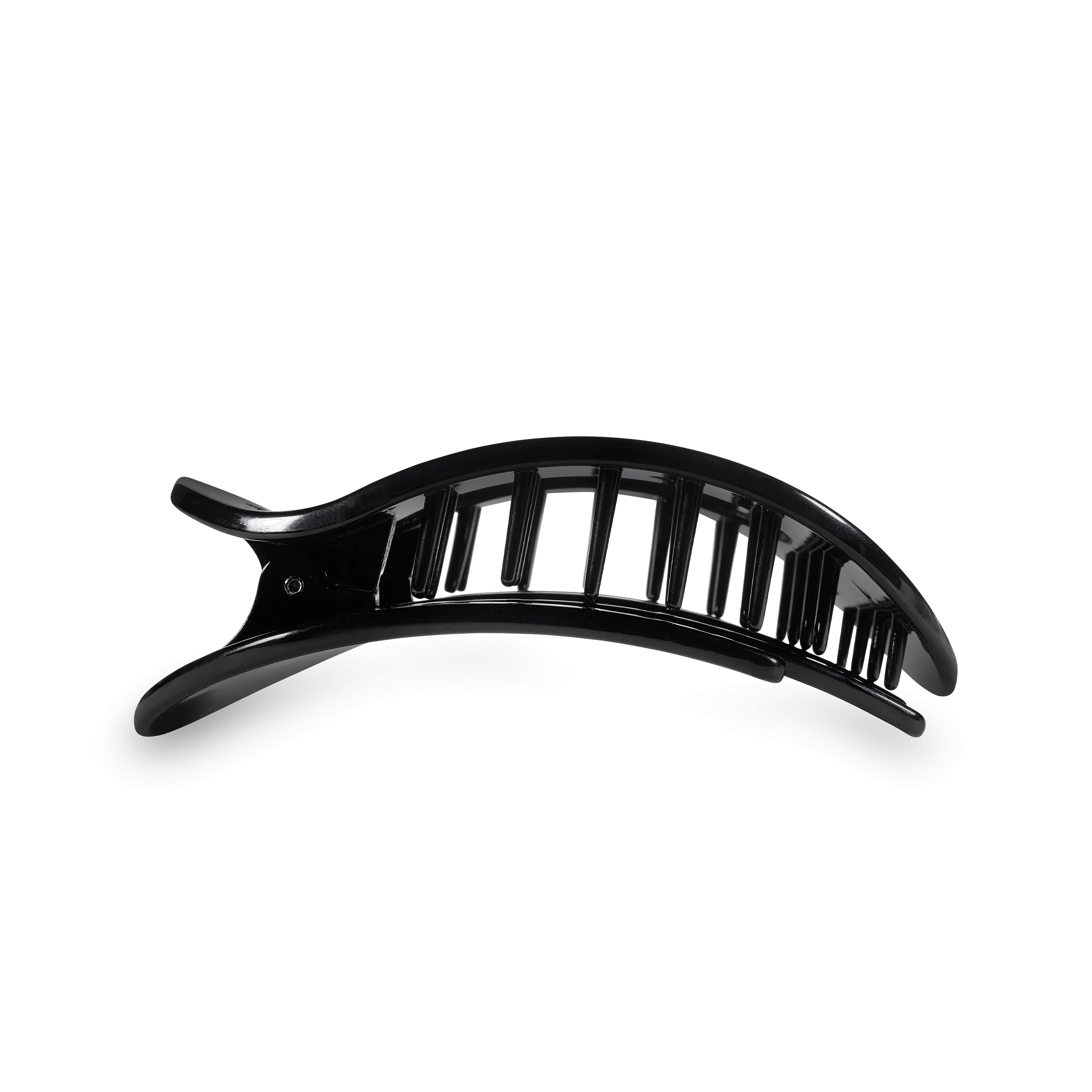 Teleties  Flat Round Clip Medium - Jet Black