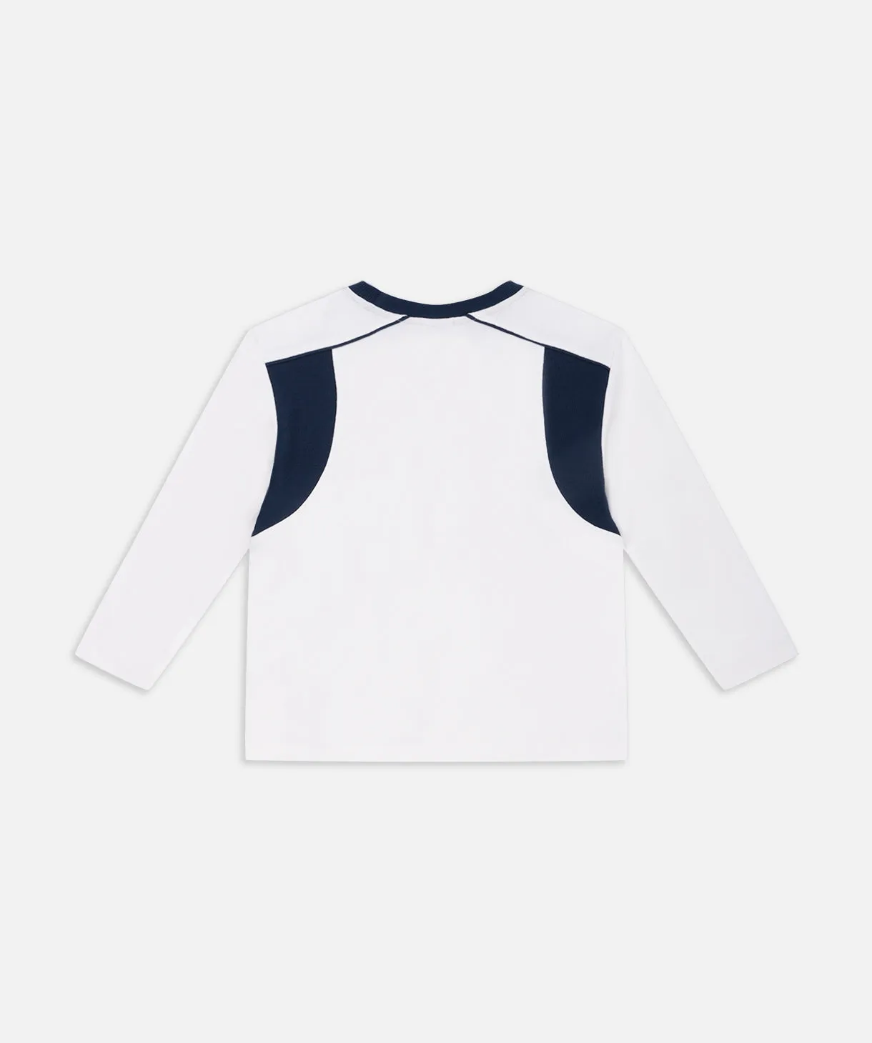 The Eastgate L/s Tee - Cream/Blue