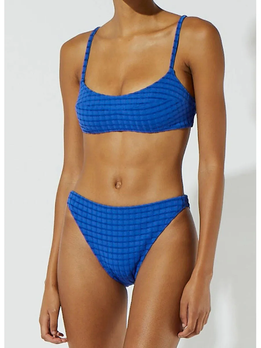 The Elsa Bottom In Cobalt Stripe