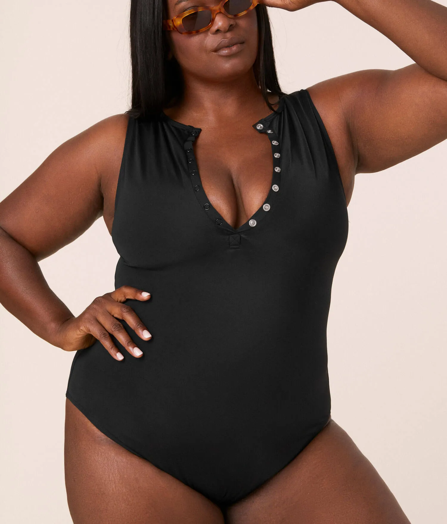 The Malibu One Piece - Eco Nylon - Black - Classic