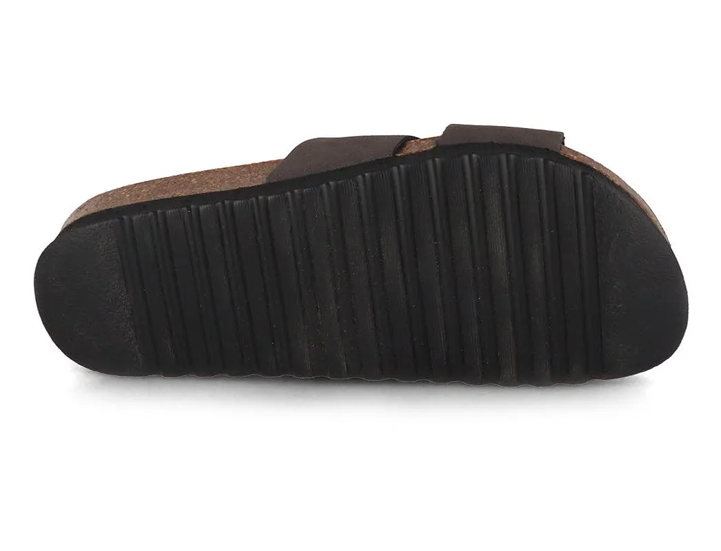 Thies Women Eco Bio Platform 'Pool Sandals', charcoal