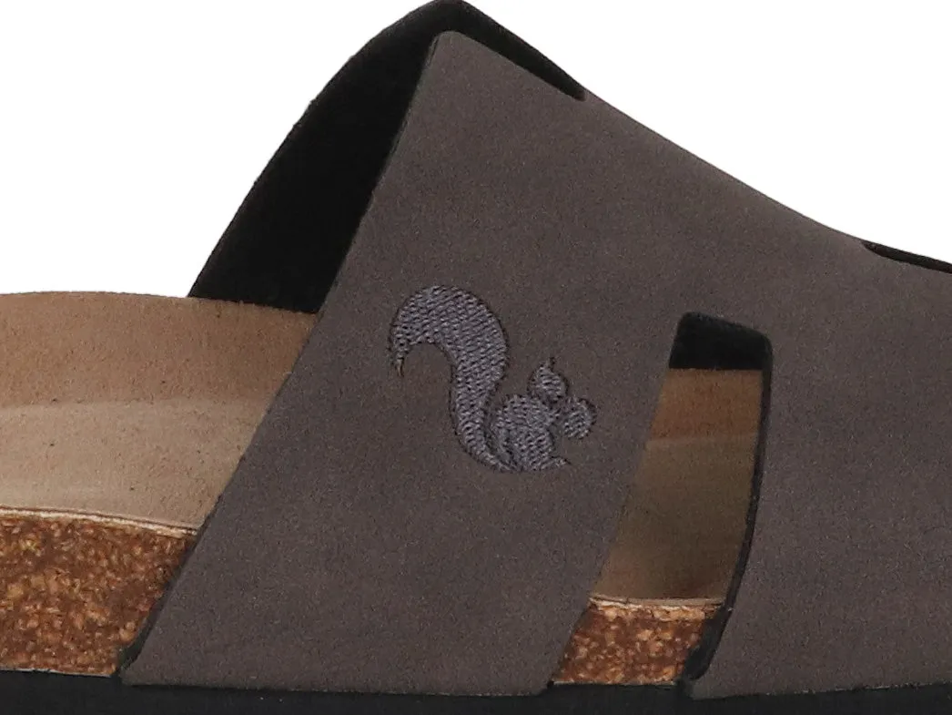 Thies Women Eco Bio Platform 'Pool Sandals', charcoal