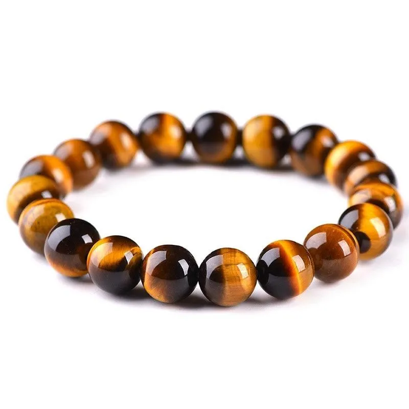 Tiger eyes Beads   Charm Natural Stone Bracelet