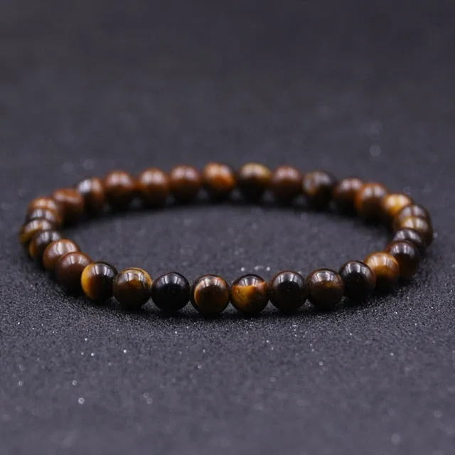 Tiger eyes Beads   Charm Natural Stone Bracelet