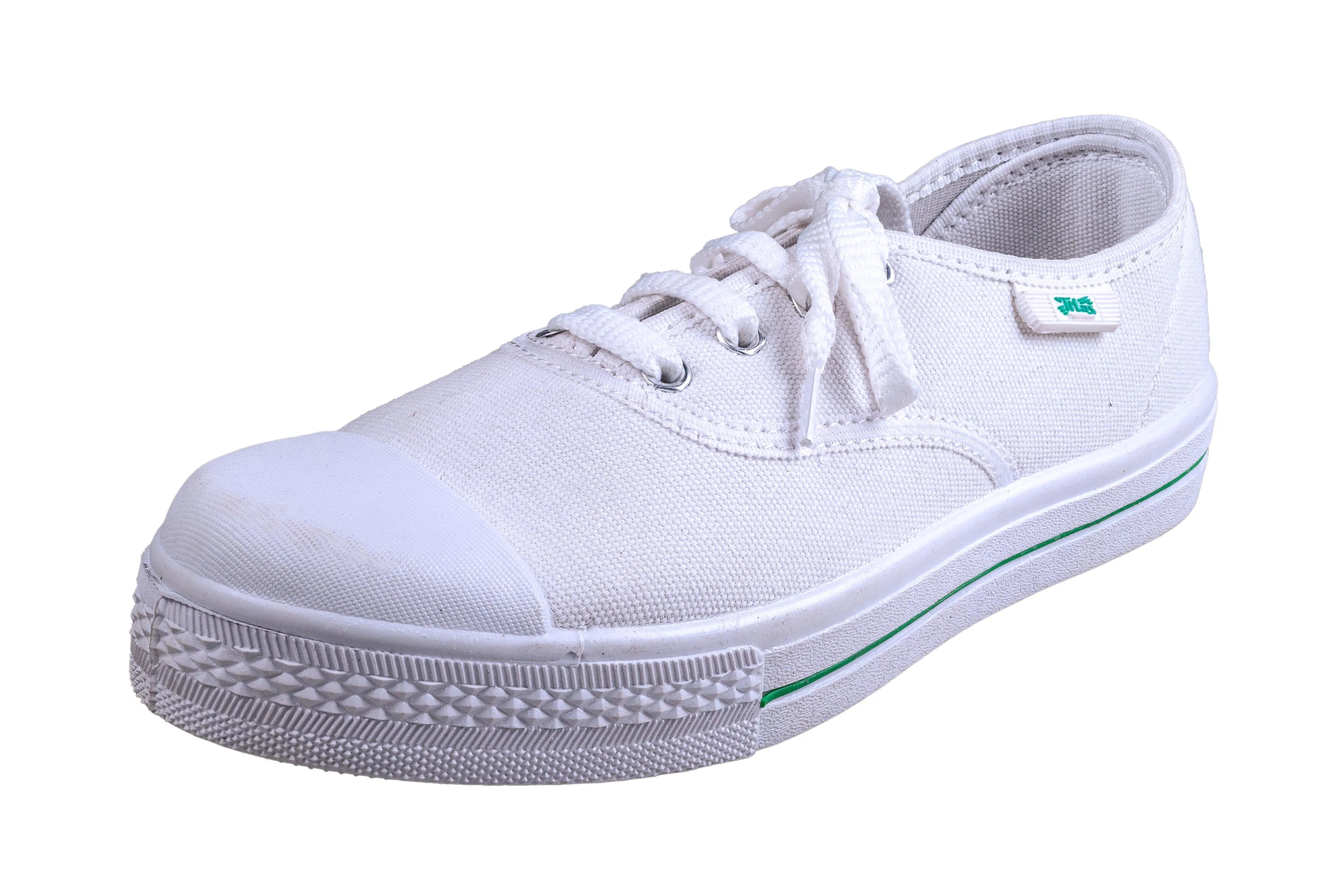 Titas Children White Canvas School Shoe (4 to 9 Years Children)(True Comfort Jr.)