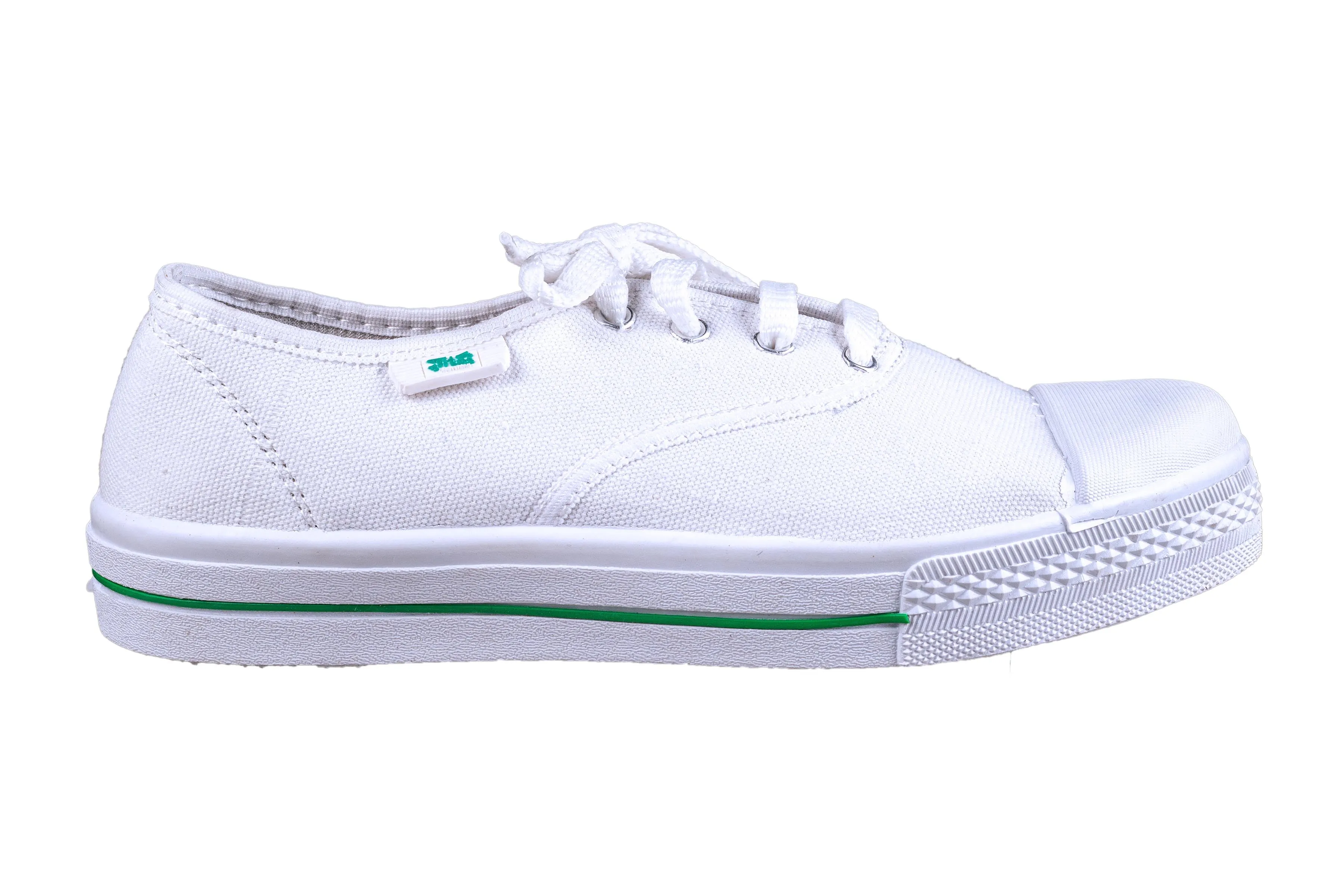 Titas Children White Canvas School Shoe (4 to 9 Years Children)(True Comfort Jr.)