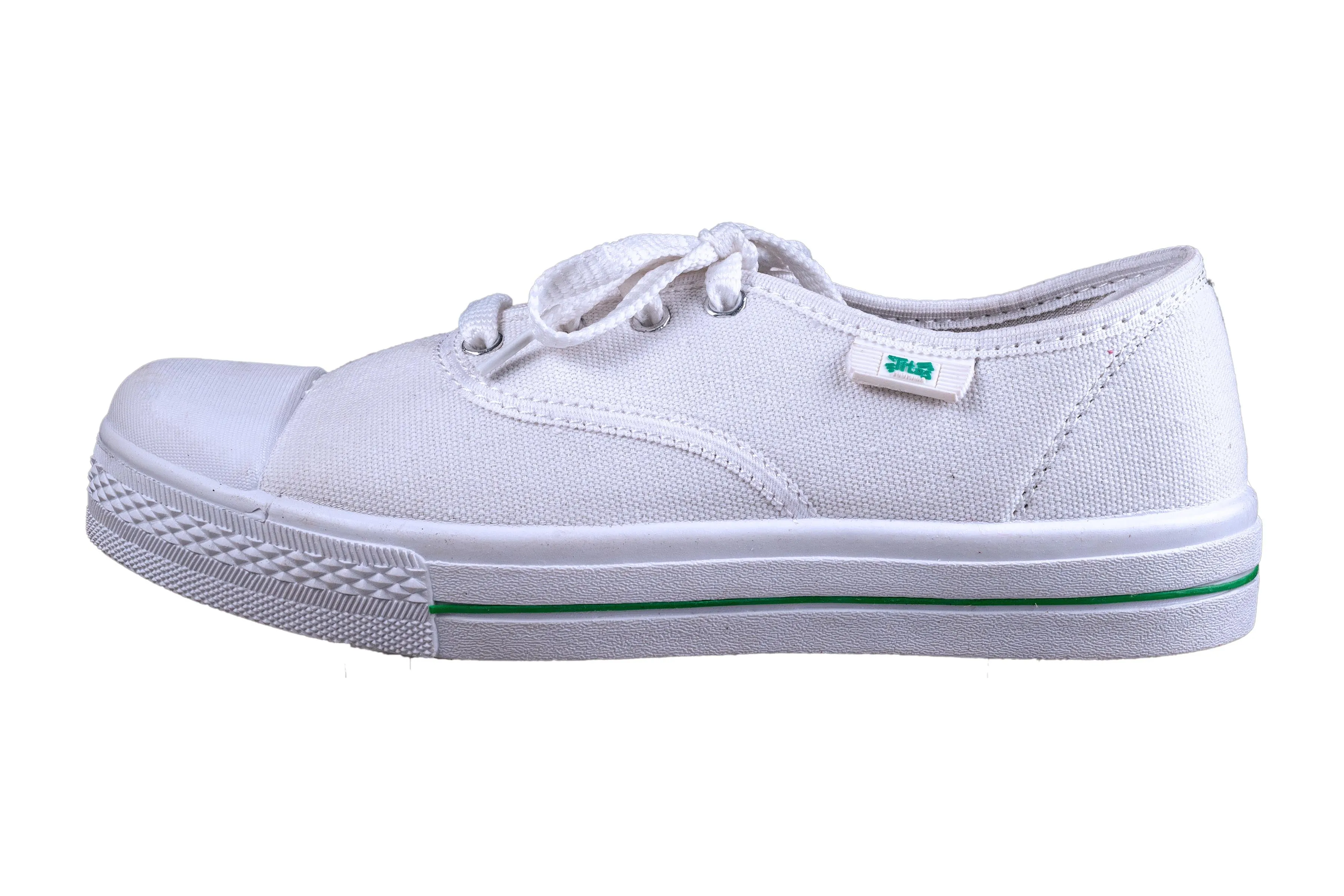 Titas Children White Canvas School Shoe (4 to 9 Years Children)(True Comfort Jr.)