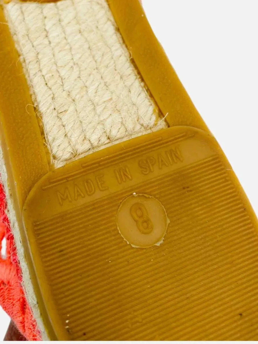 TORY BURCH Espadrille Orange Flats 38