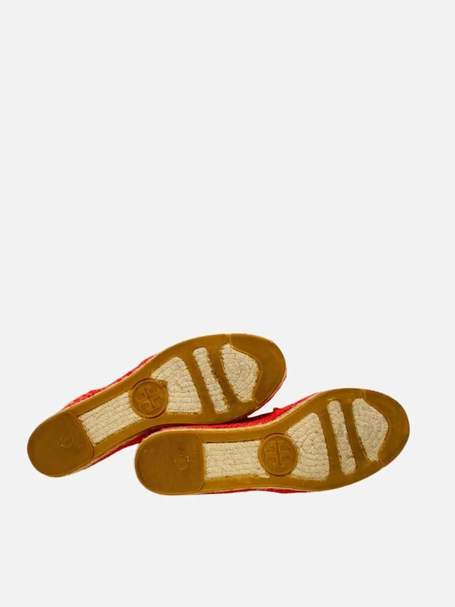 TORY BURCH Espadrille Orange Flats 38