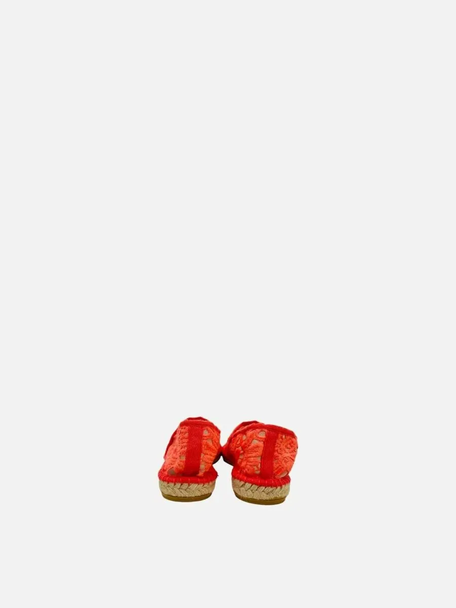 TORY BURCH Espadrille Orange Flats 38