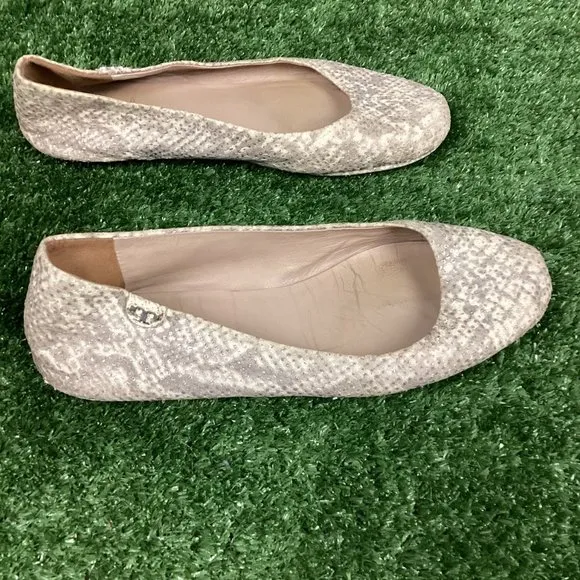 Tory Burch Snakeskin Ballet Flats 7.5