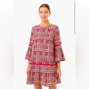 Tuckernuck Cranberry Check Kennedy Dress XS