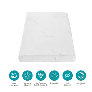 TUTTI BAMBINI Natural Coir Fibre Cot Mattress (60 x 120 cm)