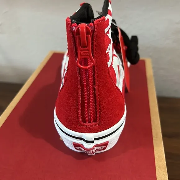 Vans Shoes | Kids Vans Sk8-Hi Zip Ferocious Flame Racing | Color: Red/White 1.5