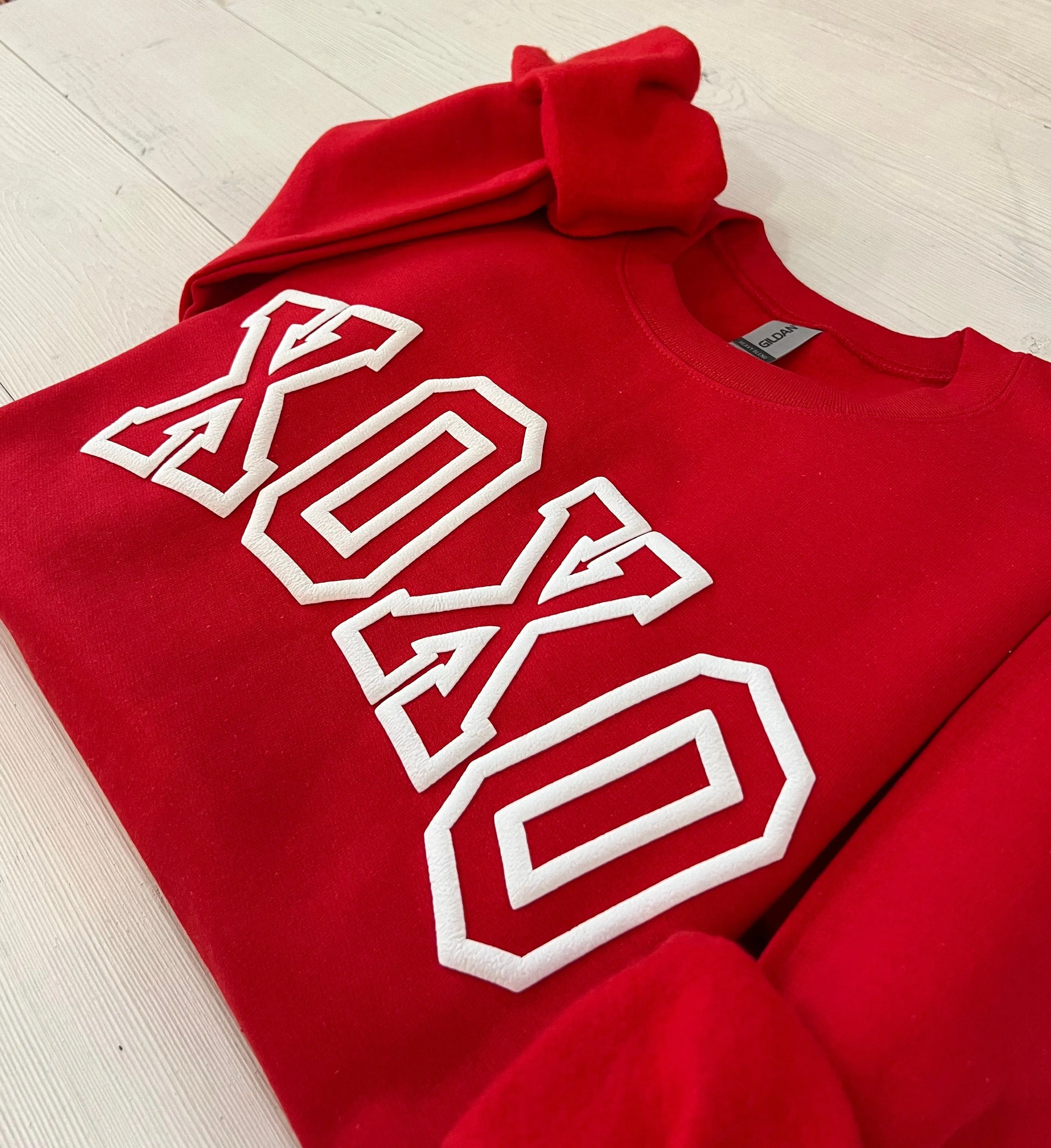 Varsity Puff XOXO Valentines Day Outfit