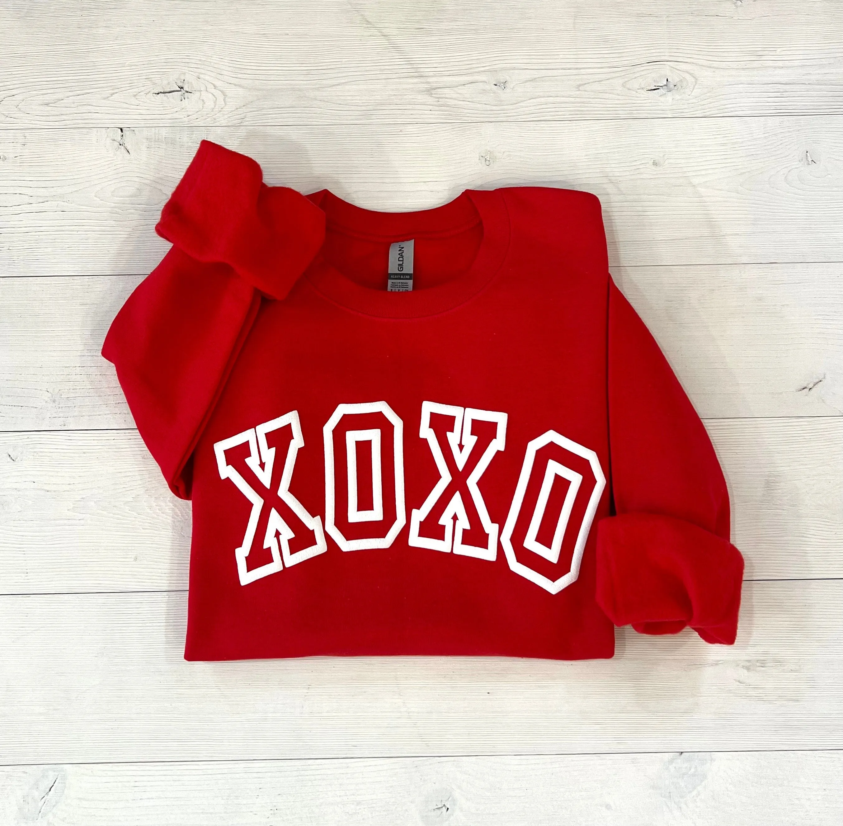 Varsity Puff XOXO Valentines Day Outfit