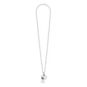 Whistle On Chain Necklace Silver