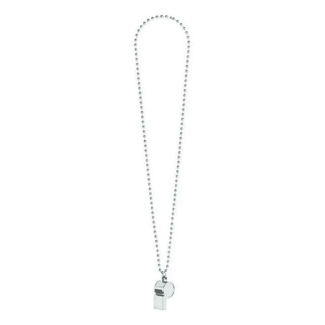Whistle On Chain Necklace Silver