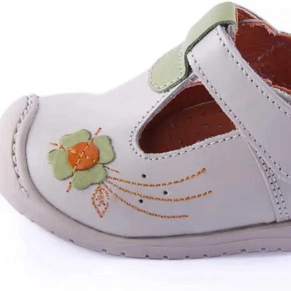Wobbly Waddlers Urban Logan Toddler Girls Flats with Ankle Arch Support 8 NEW