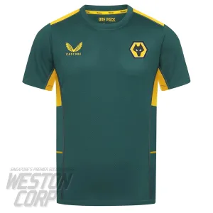 Wolves Adult 2021-22 Pro Training SS Jersey (Khaki)