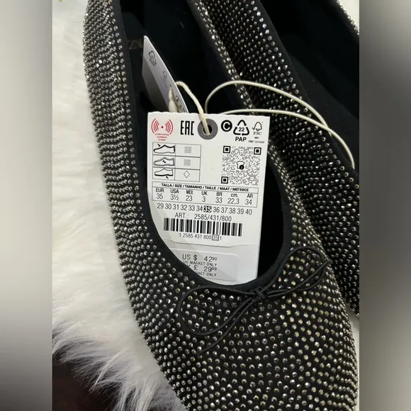 Zara Kids Rhinestone Shoes