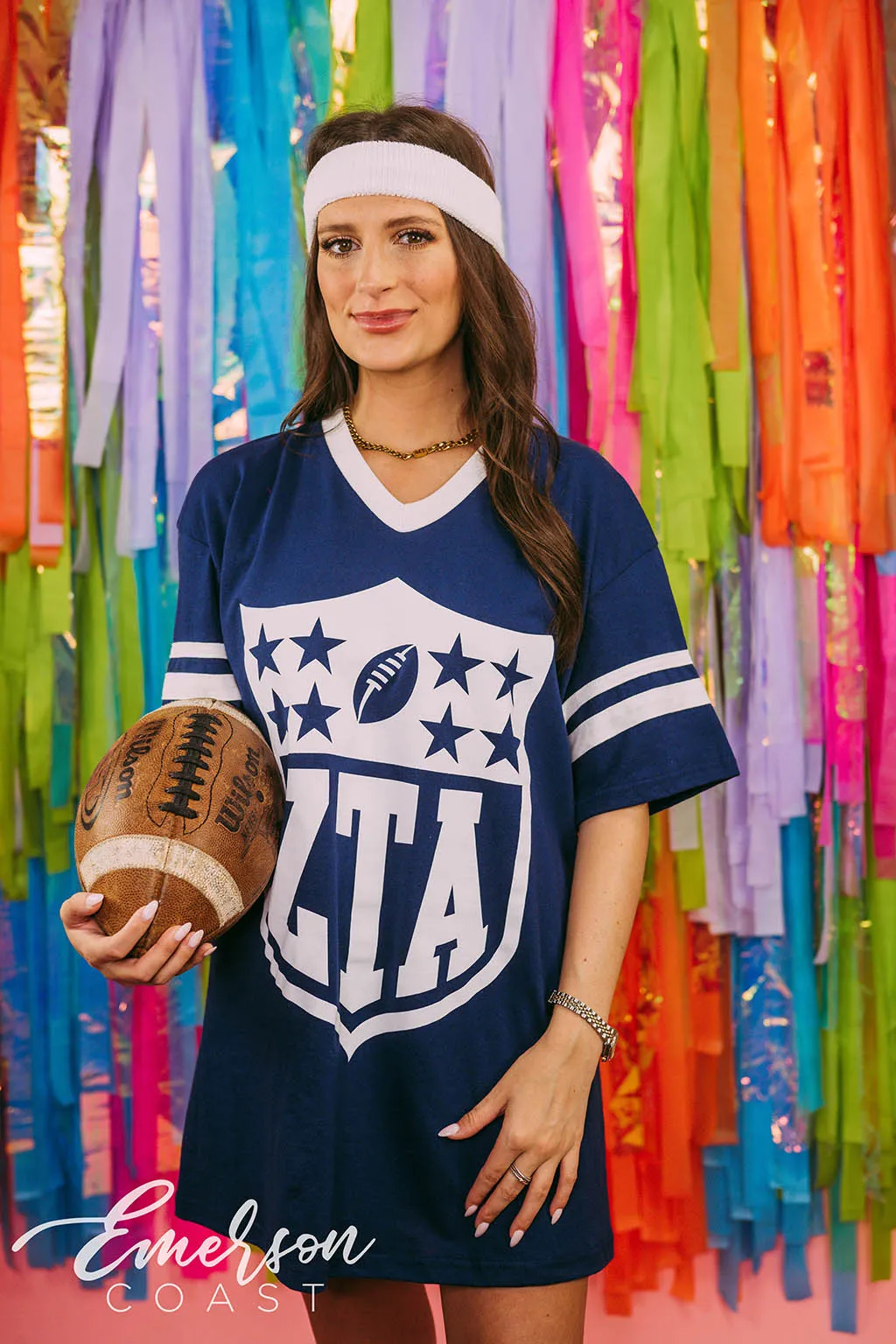 Zeta Football Bid Day Jersey Tee